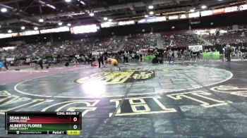 132 lbs Cons. Round 7 - Alberto Flores, Crook County vs Sean Hall, Canyon Ridge