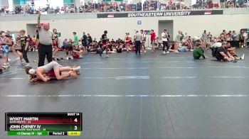 110 lbs Round 5 (6 Team) - John Cheney IV, Tallahassee War Noles vs Wyatt Martin, Elite Misfits