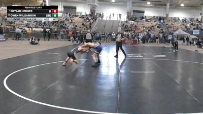 A 138 lbs Cons. Round 2 - Skylar Hedges, Fairview High School vs Owen Williamson, Community High School