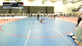 72 lbs Rr Rnd 5 - Tyler San Souci, CT Whale vs John Cheli Jr, Revival White K-3