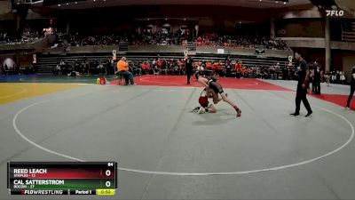 84 lbs Quarterfinals (8 Team) - Cal Satterstrom, Rocori vs Reed Leach, Staples