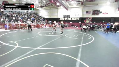 130 lbs Cons. Round 4 - Jocelin Gonzalez, Victor Valley vs Ariadne Mata, Western