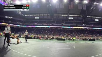 D1-144 lbs 7th Place Match - Lucas Harper, Macomb Dakota vs Lucas Abro, Utica