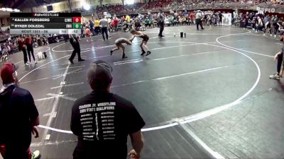 56 lbs Champ. Round 1 - Ryker Dolezal, Seward Wrestling Club vs Kallen Forsberg, Chadron Junior Wrestling Club