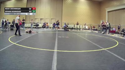 53 lbs Consi Of 8 #1 - Noah Archibeque, Top Rank Hammers vs Jiovani Rodriguez, Victory Wrestling-Central WA