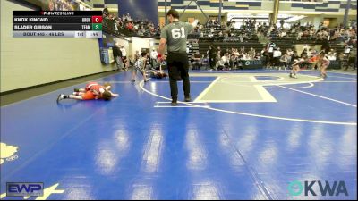 46 lbs 5th Place - Knox Kincaid, Grover Rains Wrestling Club vs Slader Gibson, Team Guthrie Wrestling