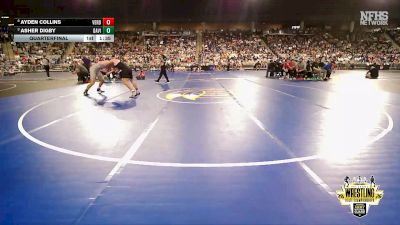B3A-144 lbs Quarterfinal - Asher Digby, Davis vs Ayden Collins, Verdigris
