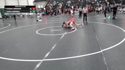 132 lbs Champ. Round 1 - Cash Campbell, Sedgwick County vs Kaison Ambrose, Fairbury