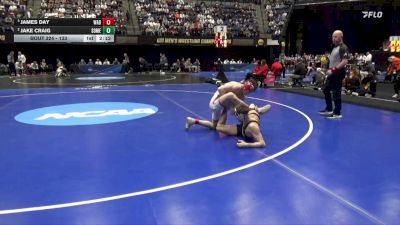 133 lbs Semifinal - James Day, Wabash vs Jake Craig, Southern Me