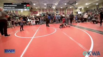 52 lbs Quarterfinal - Dylan Lockwood, Heat vs Shepherd Cox, Coweta Tiger Wrestling