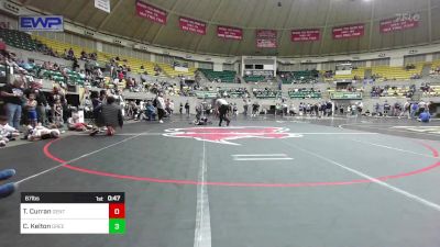 67 lbs Consolation - Thomas Curran, Gentry Youth Organization Wrestling vs Chase Kelton, Greenwood Wrestling Academy