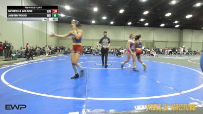 125 lbs Rr Rnd 2 - Ki`Morah Cathey, Super Girls 7-12 vs Emilee Smith, Best Trained 7-12 2