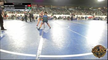 110 lbs Quarterfinal - Ruby Baxter, Hoisington Jr Cardinals vs Nevaeh Smith, Smith Wrestling Academy
