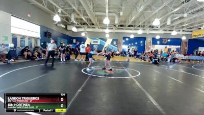 120 lbs Round 7 (8 Team) - Landon Trigueros, Big Man Wrestling vs Ion Hortinea, Oakleaf Wrestling Club