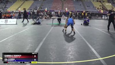 103 lbs Placement Matches (16 Team) - Gabriele Tedesco, McKendree University vs Mia Zuniga, King University