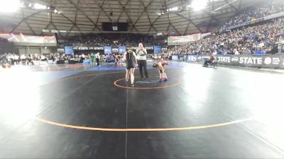 Girls 2A 145 lbs Quarterfinal - Lilly Gage, W. F. West (Girls) vs Melanie Novak, Hudson`s Bay (Girls)
