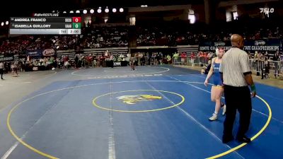 G 126 lbs Champ. Round 1 - Andrea Franco, Destrehan Girls vs Isabella Guillory, East Ascension Girls