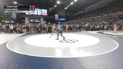 157 lbs Champ. Rd Of 128 - Cohen Olsen, Texas vs Ashton Frison, Tennessee