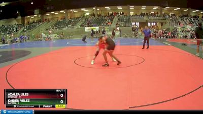 122 lbs Finals (2 Team) - Azalea Liles, Coquille vs Kaiden Velez, Dayton