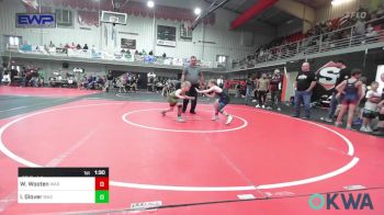 67-70 lbs Rr Rnd 4 - Waylon Wooten, Warner Eagles Youth Wrestling vs Isaac Glover, Brushy Wrestling Club