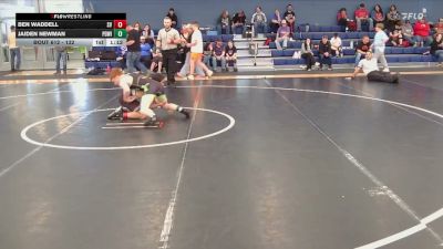 132 lbs Quarterfinal - Jaiden Newman, Palmer Divide Wrestling Inc. vs Ben Waddell, Southwest Valley