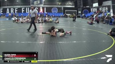 70 lbs Round 1 (4 Team) - Chanclyn Stephenson, Michigan Queens Of The Mat vs Alezia Tapia, Girls Bad Bass