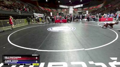 130 lbs Round 3 - Mila Mantanona, Coachella Valley EC vs Aubrie Axson, Trifecta Wrestling