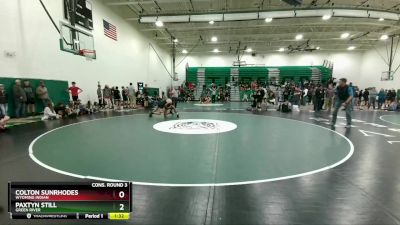 138 lbs Cons. Round 3 - Colton Sunrhodes, Wyoming Indian vs Paxtyn Still, Green River