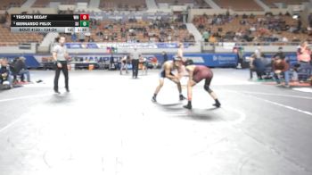 134-D4 Quarterfinal - Bernardo Felix, Somerton High School vs Tristen Begay, Winslow High School