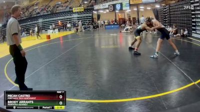 157 lbs Cons. Round 3 - Brody Arrants, Nebraska-Kearney vs Micah Castro, Fort Hays Tech Northwest