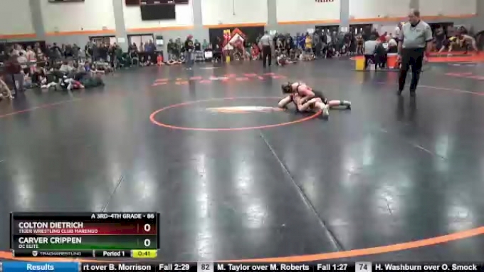 86 lbs Round 2 - Colton Dietrich, Tiger Wrestling Club Marengo vs ...