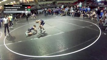 80 lbs Champ. Round 1 - Whitten Jensen, Burwell vs Maxon Brouillette, York Wrestling Club