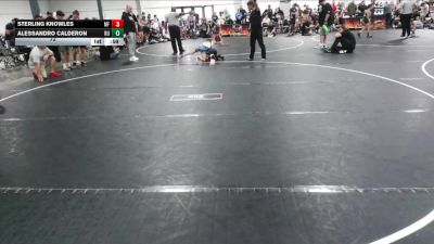 72 lbs Round 2 (6 Team) - Sterling Knowles, MF vs Alessandro Calderon, Reverence United