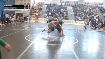 165 lbs Quarterfinals (8 Team) - Evan Rowe, Braden River vs Korbin Roebuck, Charlotte Hs