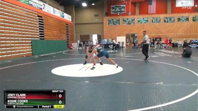 165 lbs Cons. Round 2 - Joey Clark, Lemoore College vs Kodie Cooks, Cuesta College