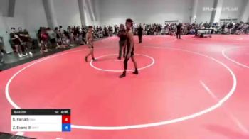 126 lbs Round Of 16 - Salahdin Farukh, Swamp Monsters vs Zachary Evans III, Whitted Trained