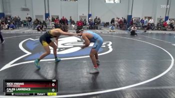 165 lbs Quarterfinal - Nick Hwang, Johns Hopkins vs Caleb Lawrence, Wilkes