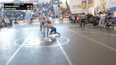 157 lbs Semifinals (8 Team) - Gustavo Ferreira, Cocoa Beach vs Landon Lewis, St. John Neumann