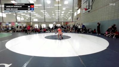 110 lbs Round 3 - Akeelah Gonzalez, Sublime Wrestling Academy vs Anna McCalie, Lionheart Wrestling Club
