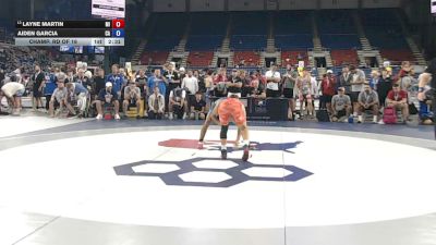 120 lbs Champ. Rd Of 16 - Layne Martin, Michigan vs Aiden Garcia, California