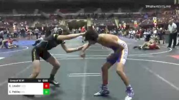 116 lbs Consi Of 16 #1 - Elijah Leader, High Voltage vs Christian Pebley, Usa Gold