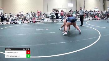 Round Of 16 - Kitana Leafaatoto, DUB Wrestling vs Tilisa Matakaiongo, Canyon View Falcons