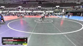 Rookie K-2 64 Quarterfinal - Rhett Prather, Poquoson Athletic Association vs Austen Hurst, Mathews Youth Wrestling Club