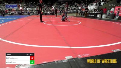 52 lbs Consi Of 8 #2 - Dominic Flores, Cory Clark Wrestling vs Anderson Rich, Massa's Maniacs