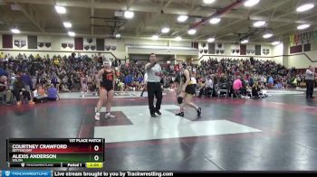 134 lbs 1st Place Match - Alexis Anderson, Solon vs Courtney Crawford, Bettendorf