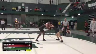 133 lbs Semifinal - Drew Mattin, Michigan vs Rayvon Foley, Michigan State