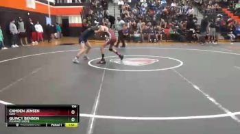 106 lbs Champ. Round 2 - Camden Jensen, Elko vs Quincy Benson, Pleasant Grove