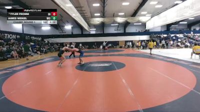 165 lbs Champ. Round 1 - James Weikel, Wilkes vs Tyler Fromm, Unattached