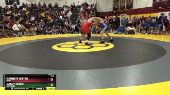 285 lbs Champ. Round 2 - Casey Resek, Reynolds vs Garrett Ritter, Bixby