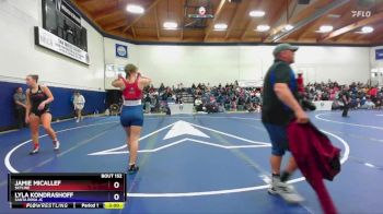 160 lbs Cons. Round 2 - Jamie Micallef, Skyline vs Lyla Kondrashoff, Santa Rosa JC